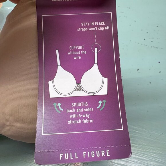 Vanity Fair Beauty Back Bra 36C wireless - new! - Picture 5 of 7